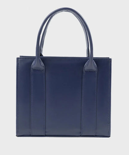 Blue Top Handle Bag