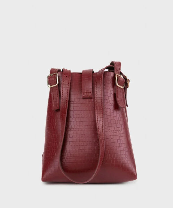 Maroon Top Handle Bag