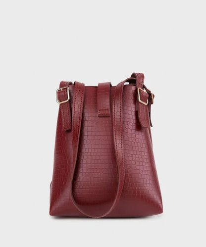 Maroon Top Handle Bag